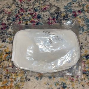 White Lululemon belt bag